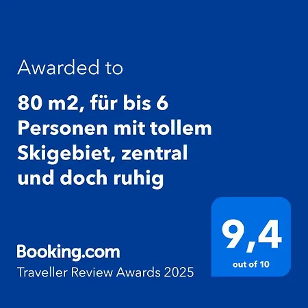 公寓 80 M2, Fuer Bis 6 Personen Mit Tollem Skigebiet, Zentral Und Doch Ruhig 瓦德林